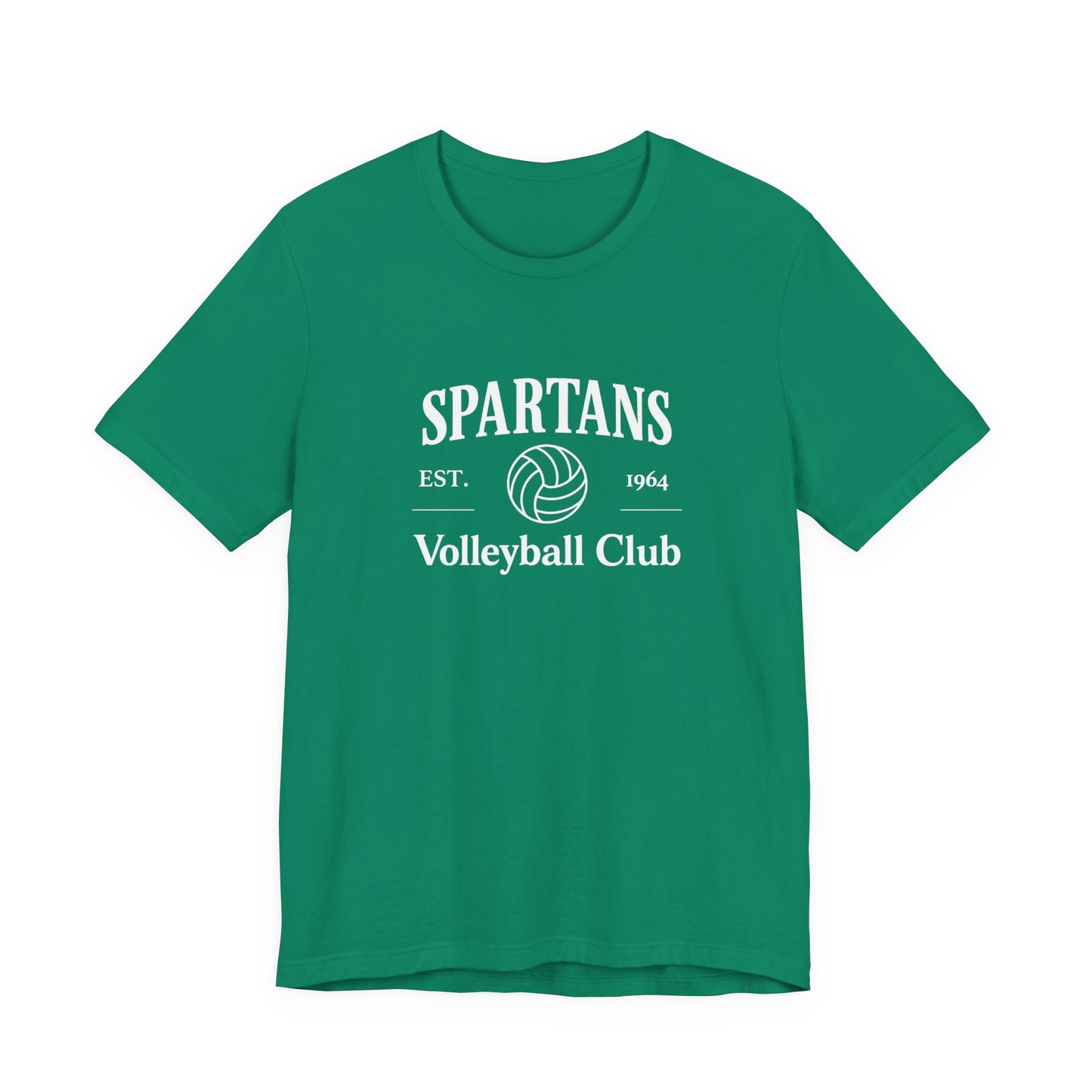 Adult Green Spartan Volleyball Club Tee,