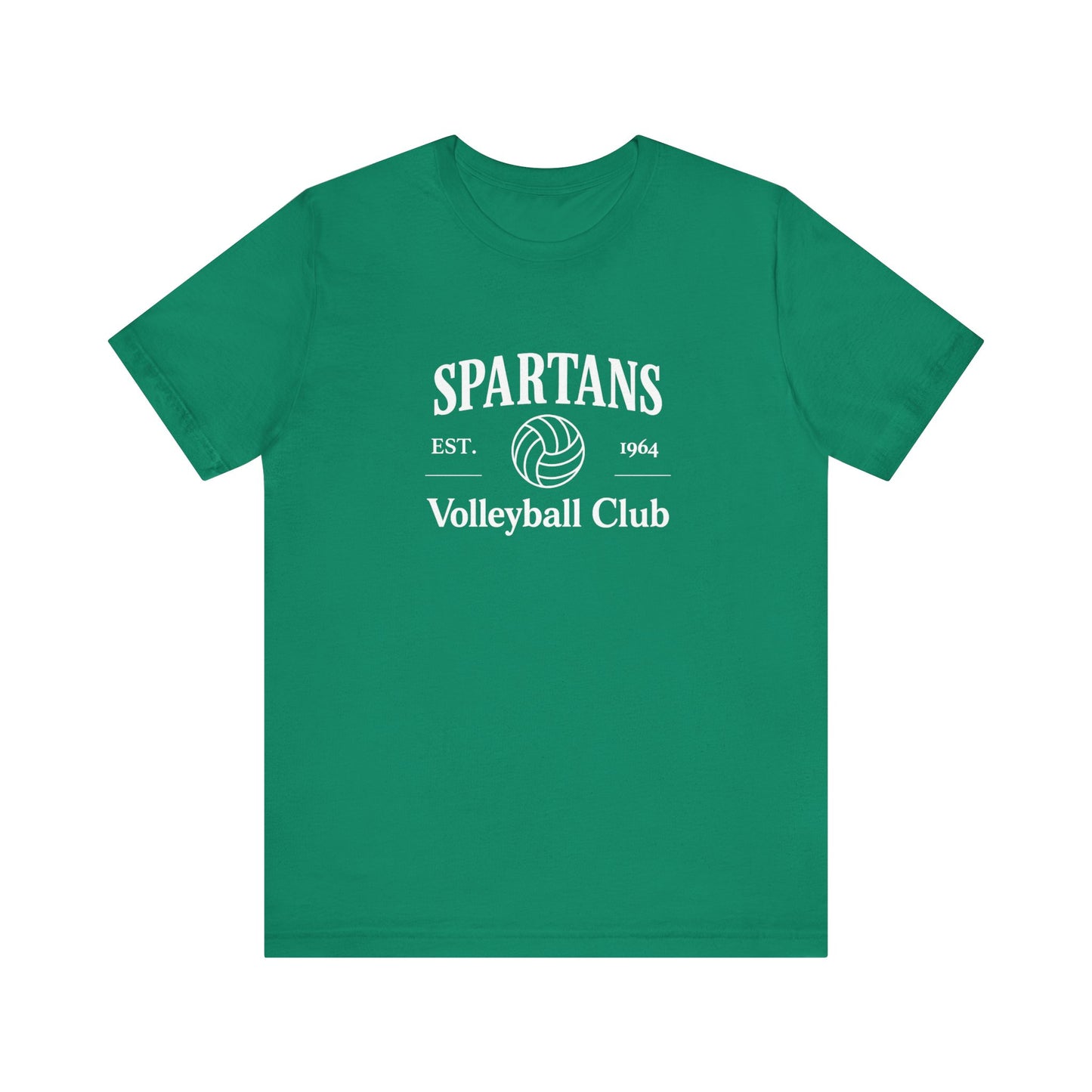 Adult Green Spartan Volleyball Club Tee,