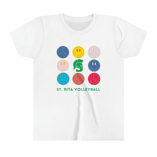 Spartans Volleyball Smile Youth T-Shirt
