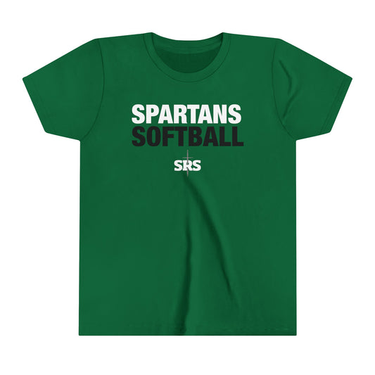 Youth Spartans Softball Logo Tshirt