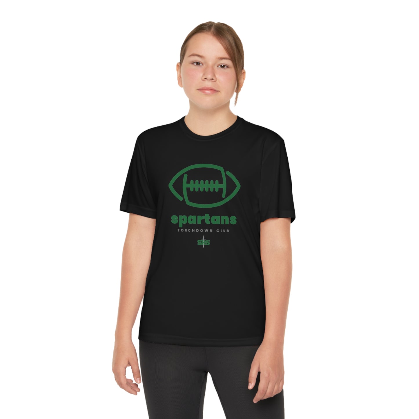 Youth Spartans Touchdown Club Competitor Tee