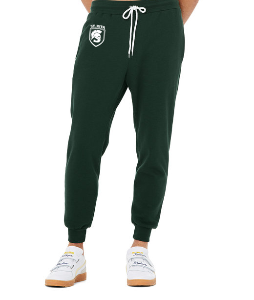 Adult Green Spartans Shield Sweatpants